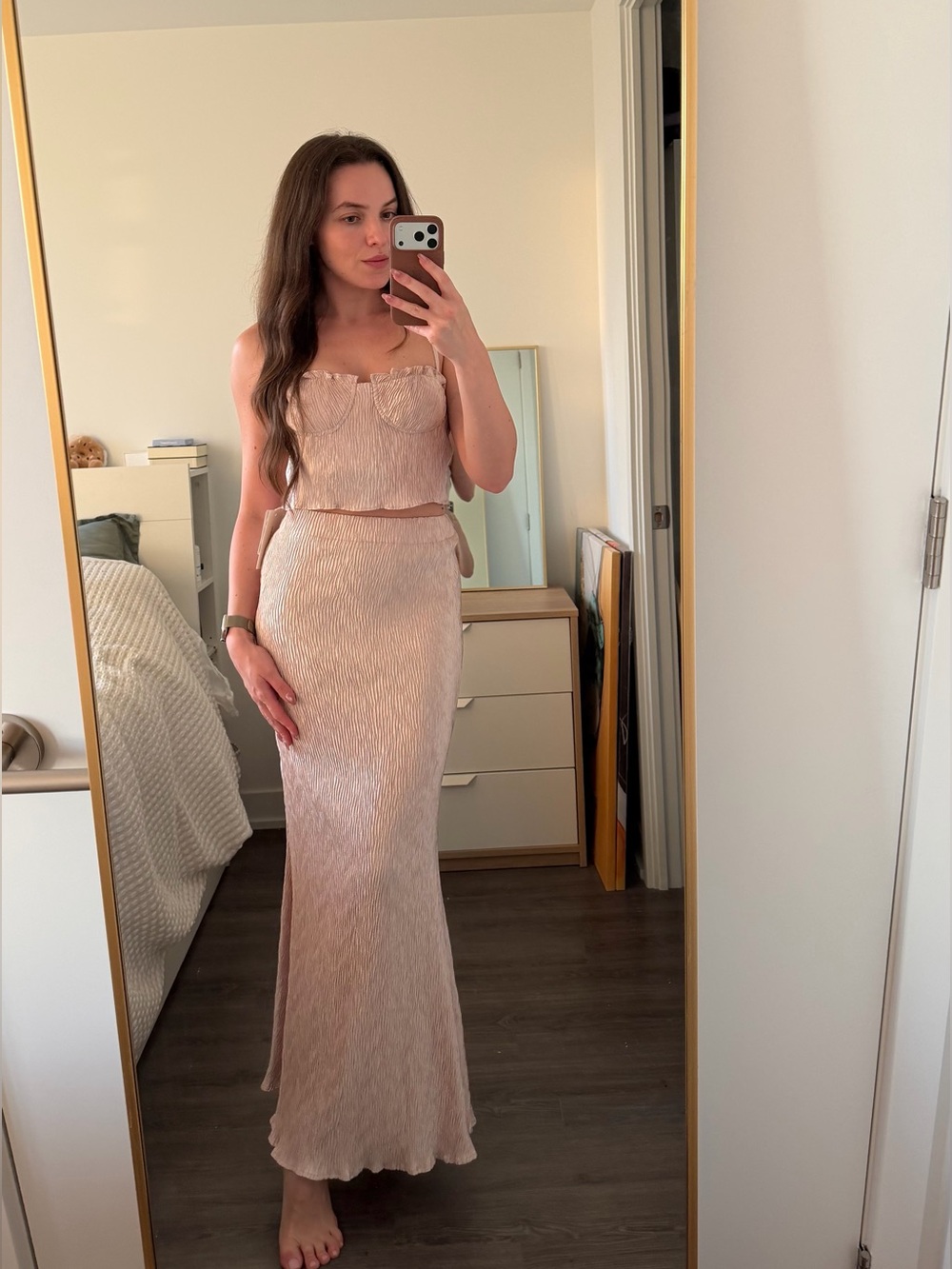 Commense Blush Pink Maxi Two-Piece Set